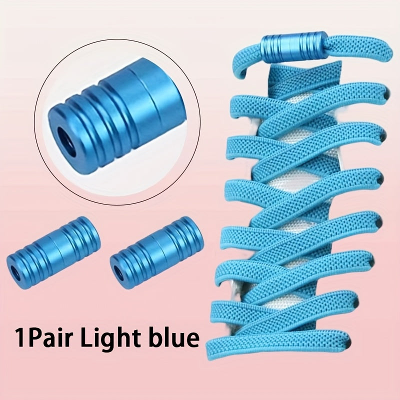 Unisex Elastic No-Tie Shoe Laces 2 Pairs High-Quality Universal