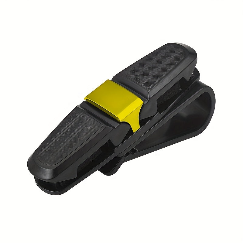 Car Sun Visor Glasses Case Holder Card Ticket Pen Clip Storage