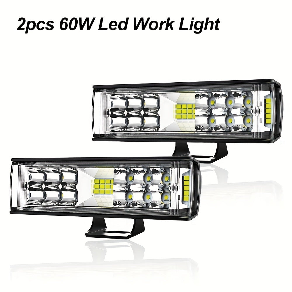 2 шт. 120 Вт 24000Лм светодиодная рабочая фара, противотуманные фары для бездорожья, алюминиевый корпус