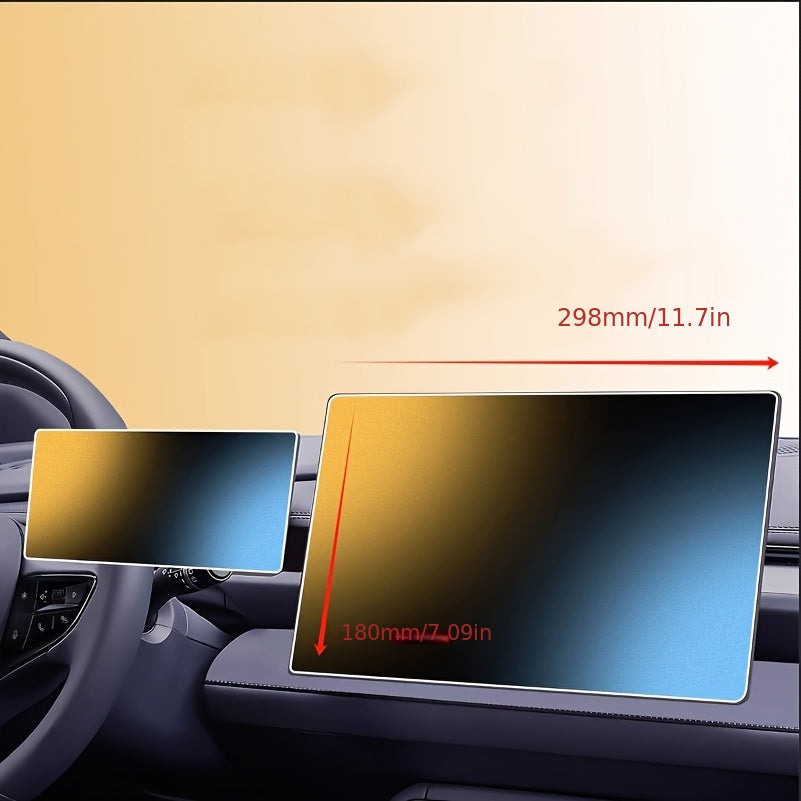 2pcs Tempered Glass Screen Protector for Car GPS and Speedometer 32.5cm