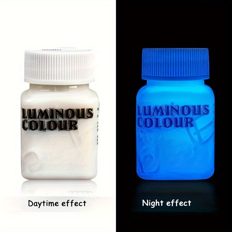 Glow-in-the-Dark Acrylic Paint 1.96oz for Crafts and Art Projects