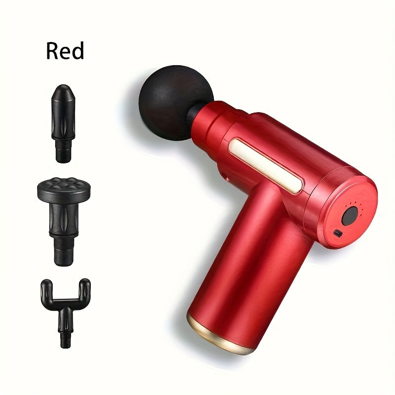 Portable Handheld Massage Gun with 6 Speeds Rechargeable Lithium Battery Deep Tissue Relief