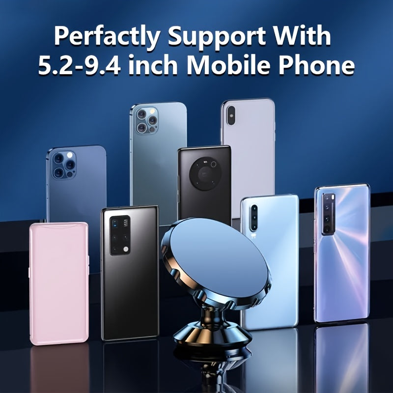 Magnetic Car Phone Holder Aluminum Alloy Universal Mobile Device Mount