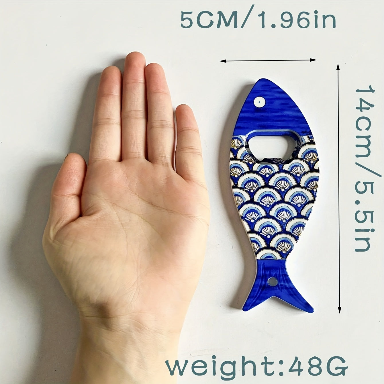 Fish-Shaped Magnet Bottle Opener for Refrigerator Decoration No Power Needed
