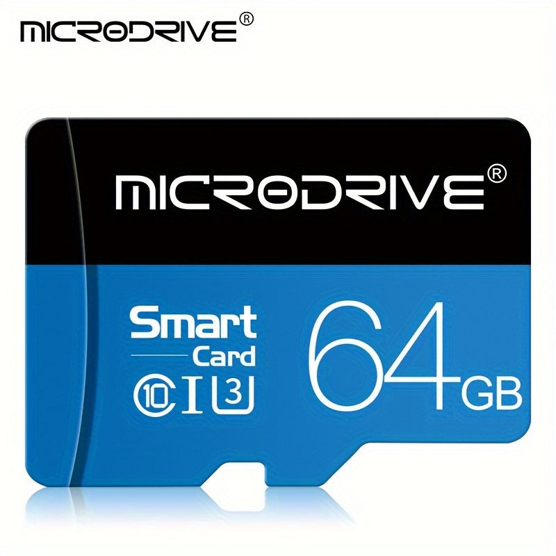 Yangi uslubdagi Microdrive TF SD karta, yuqori tezlikda, 32GB SDHC Class 10 xotira kartasi, turli sig'imlarda mavjud. Smartfonlar uchun SD adapteri kiritilgan.