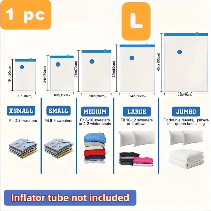 Vacuum Storage Bags for Clothing Bedding and Duvets Space Saving Organizer