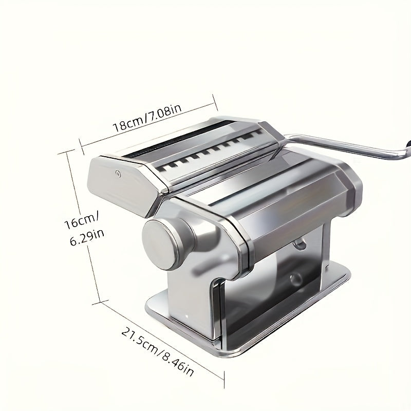 Stainless Steel Manual Pasta Maker for Spaghetti Fettuccine and Lasagna