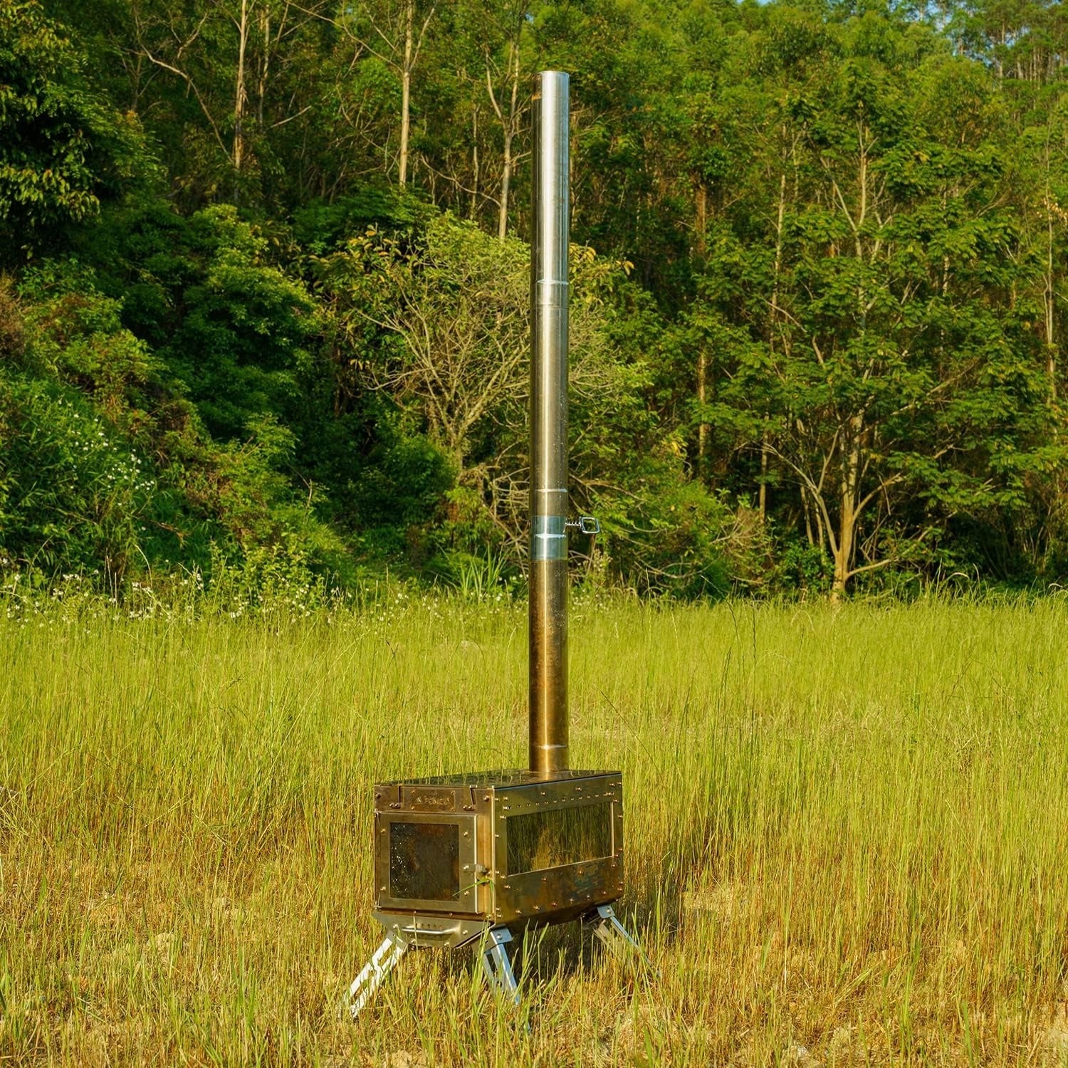 Heavy Duty Stainless Steel Stove Pipe Extension 5.99cm with 35.99cm Chimney Flue