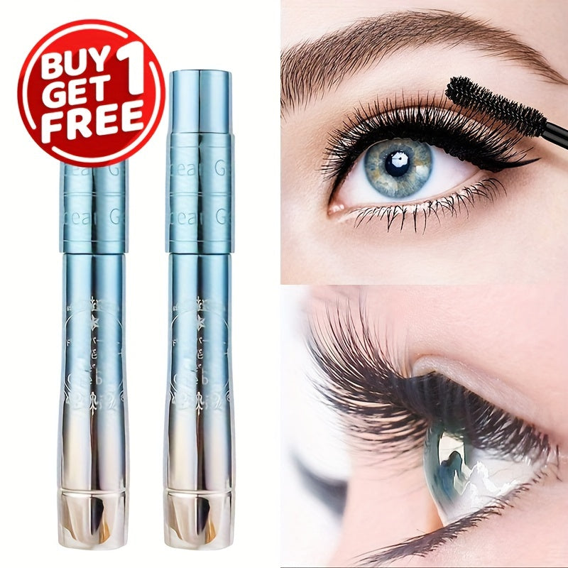 Women Curling Mascara Thick Long Lasting Smudge Proof Black 2 Pack