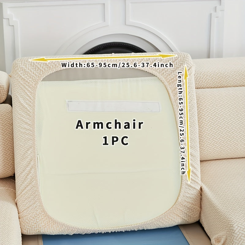 Чехол на диван для украшения гостиной, водонепроницаемый растягивающийся чехол на диван 70x70 дюймов