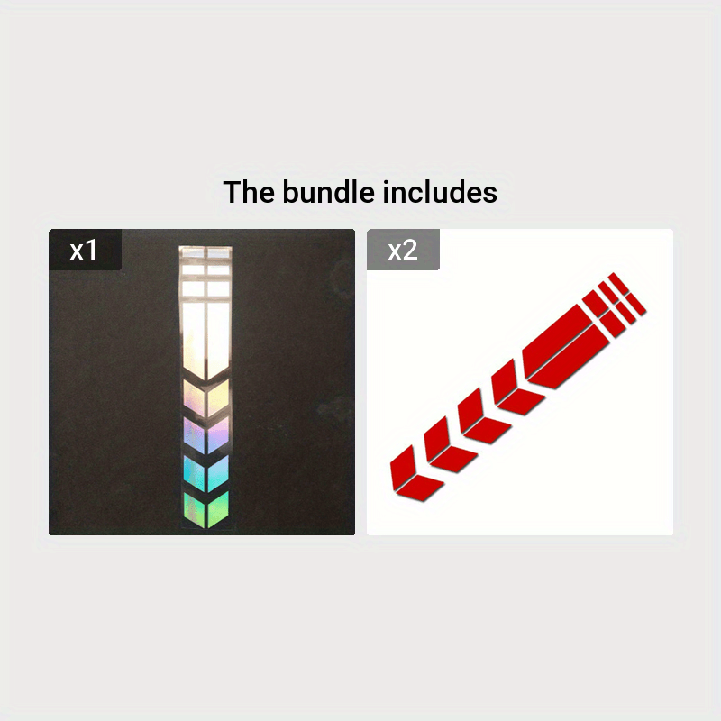 Motorcycle Fender Decal Waterproof TPU Laser-Inspired Gradient Sticker