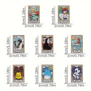 Movie-Themed Brooches Set of 8 or 14 Cartoon Character Decorations for Backpacks Clothing