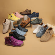 Women's All-Season Hand-Stitched British Style Lace-Up Cross Training Shoes in Multiple Colors