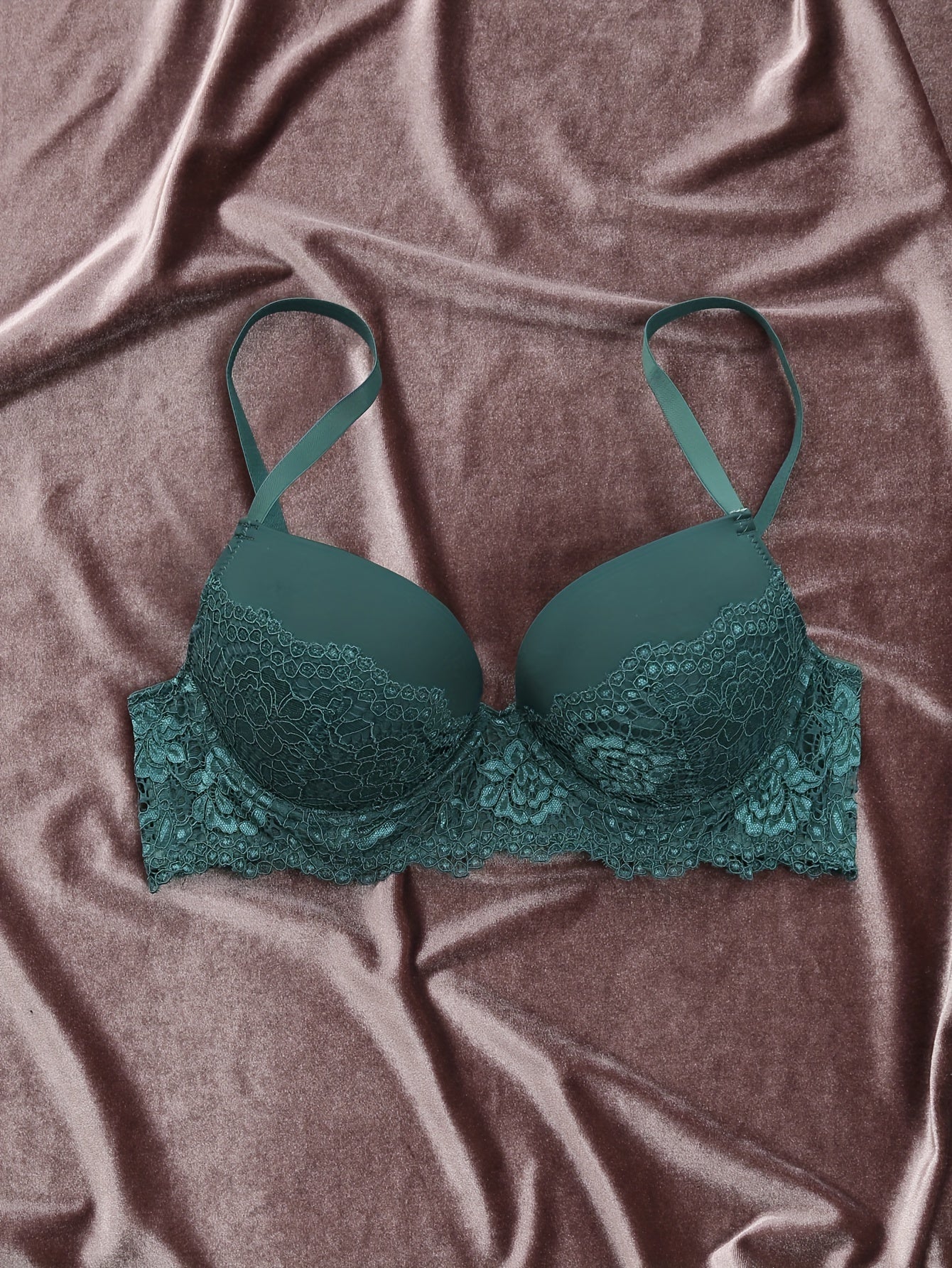 Кружевной лифчик с пуш-ап эффектом и комплект трусиков для женщин, сексуальное белье и нижнее белье