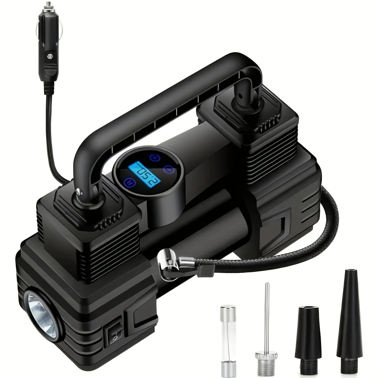 12V Mini Car Inflator Pump Electric Tire Air Pump for Small Vehicles