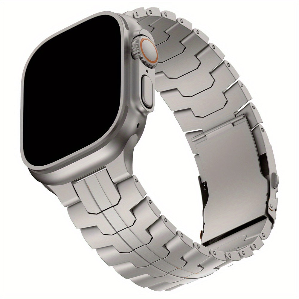 Men's Titanium Smartwatch Band for Apple Watch 49mm 46mm Compatible with Series 4 5 6 7 8 9 10 Ultra 2