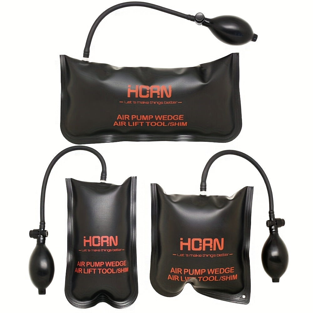 Auto Repair Tool Set Black Plastic Air Wedge for Door Opening and Window Installation