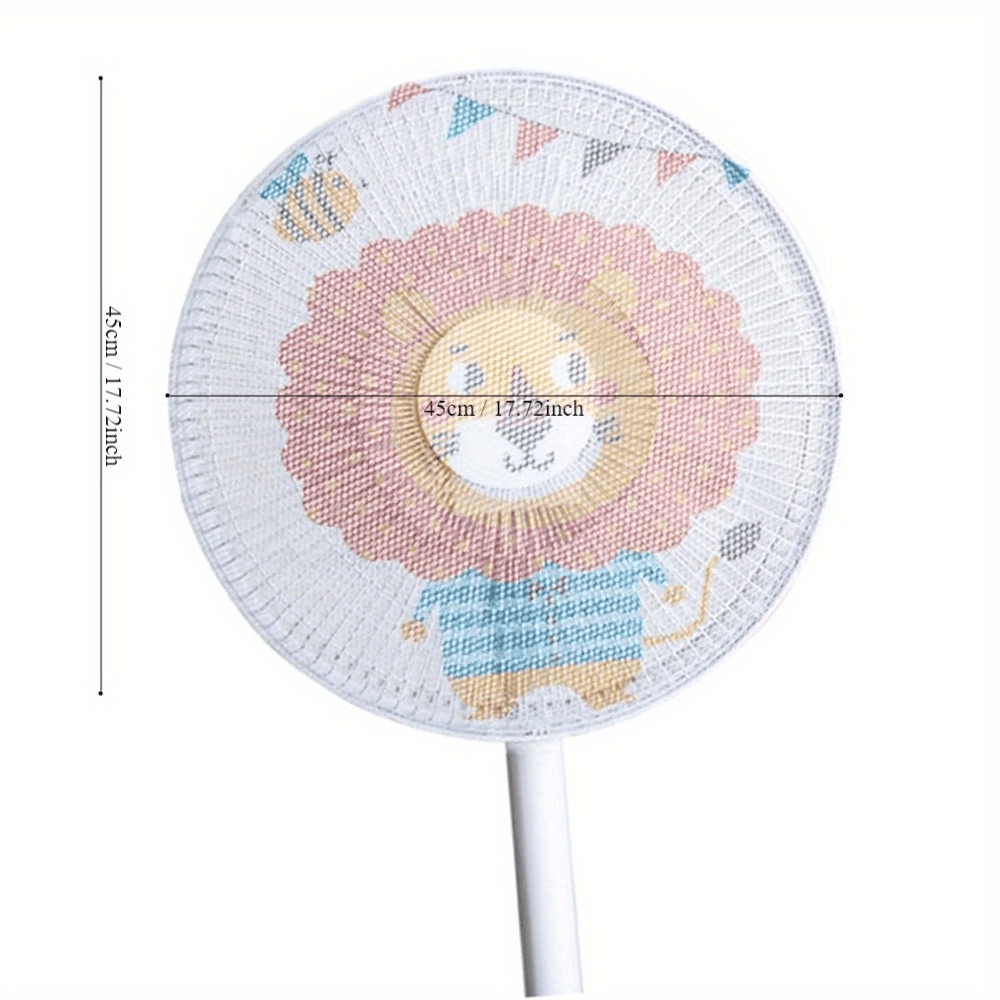 Fabric Fan Safety Cover Washable Reusable Anti-Pinch for Home Office