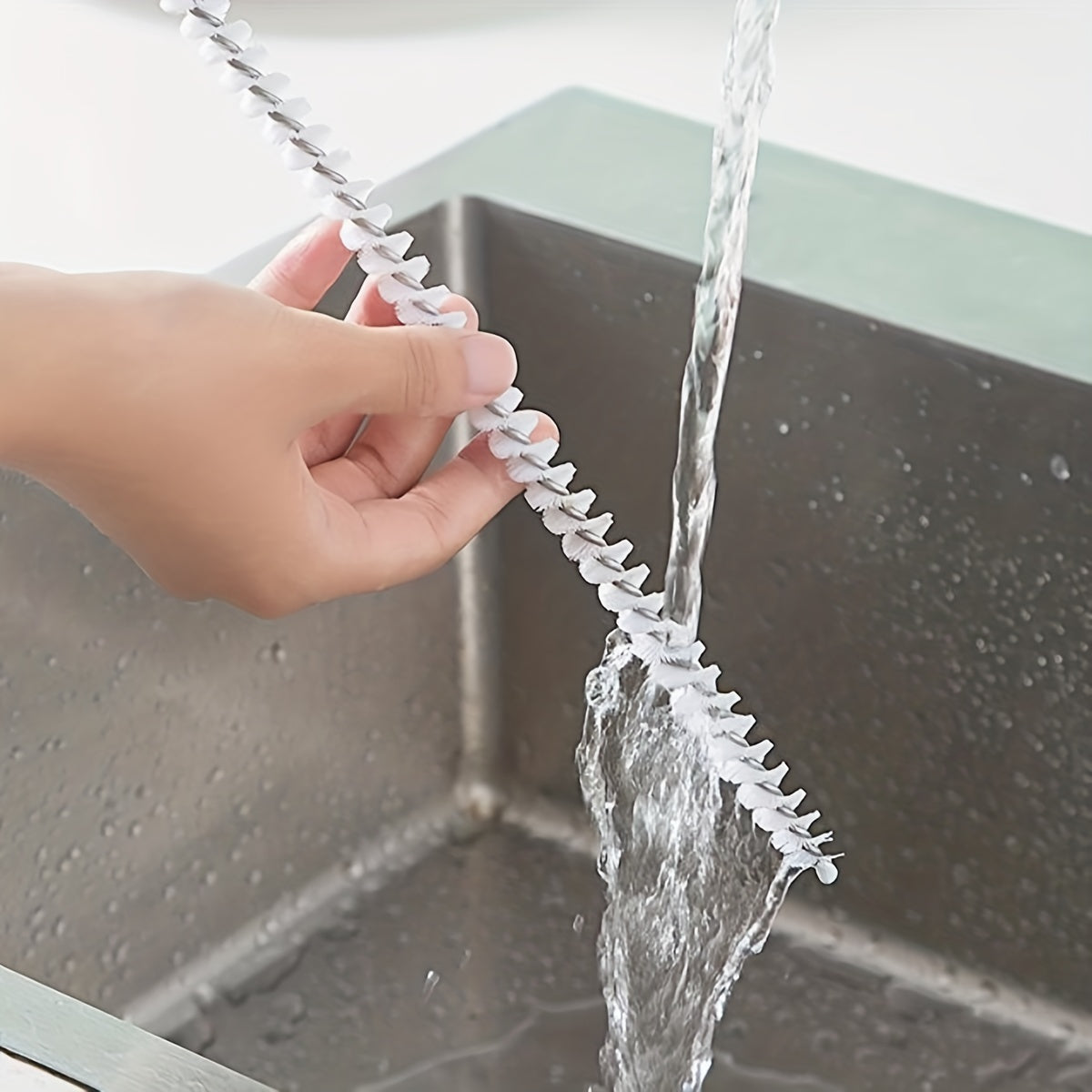 Cepillo flexible para limpiar desagües, cabello y eliminación de obstrucciones