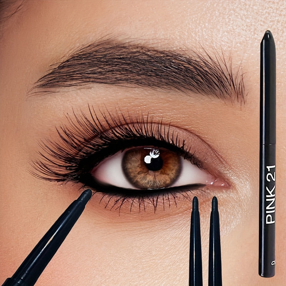 Женские водостойкие черные карандаши для глаз, 2 шт., стойкие и не смазывающиеся