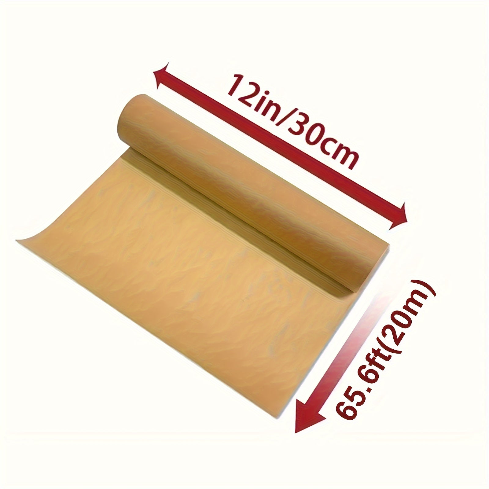 Unbleached Parchment Paper Roll 30.48cm Heavy Duty Non-Stick Baking Cooking