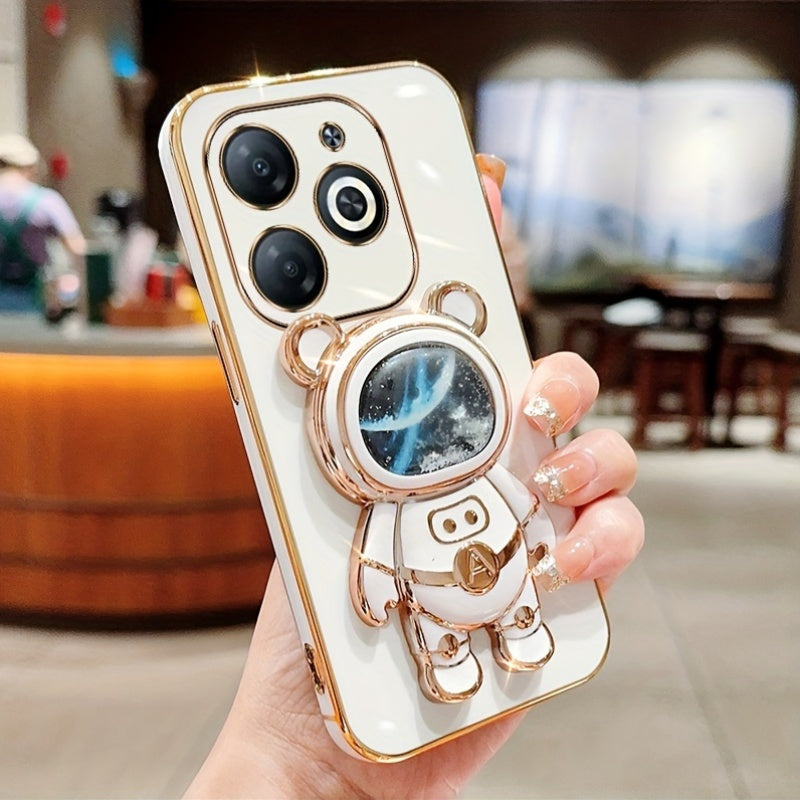 Shockproof TPU Phone Case with Anti-Drop Protection and Built-in Holder for Spark Series Models