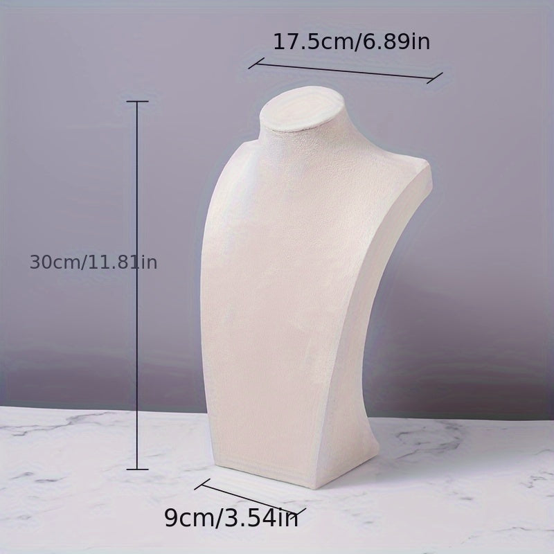Velvet Display Stand Mannequin for Necklaces and Pendants