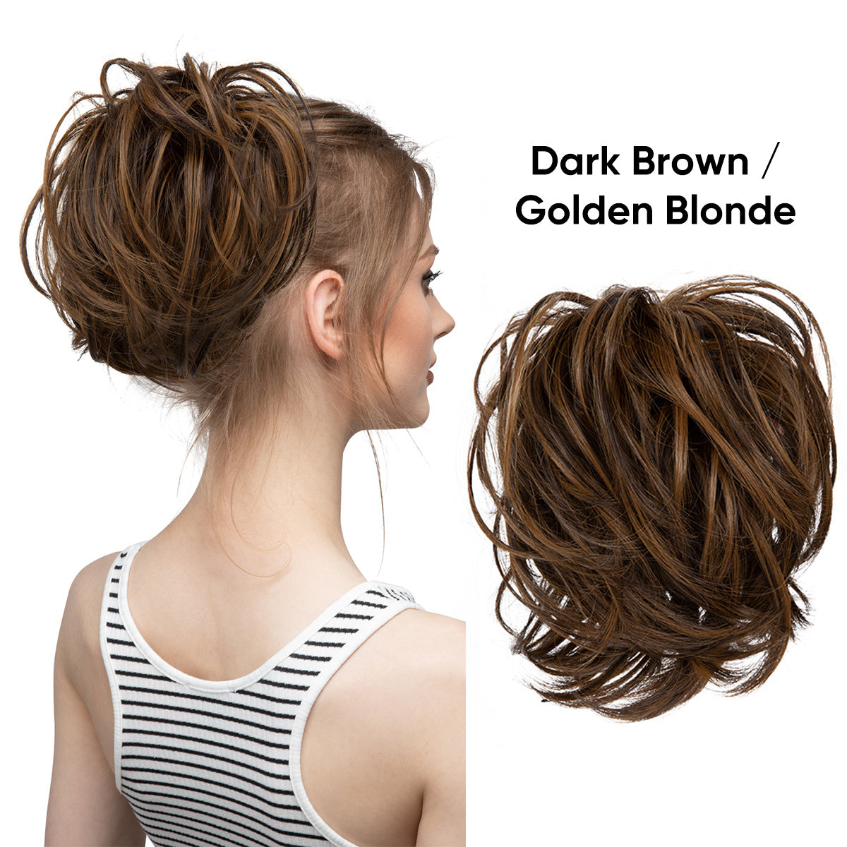 Women's Fluffy Curly Wig Hair Ring Elastic Rubber Band Hair Accessory