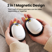 Rechargeable Hand Warmers 2-Pack, Portable Electric Pocket Heaters with 3 Heat Settings