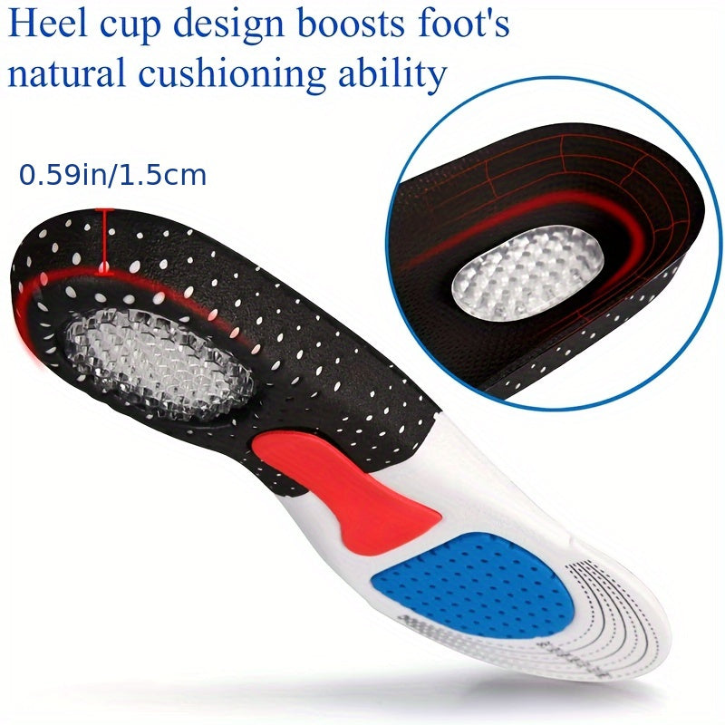 Women Men Sports Insoles Air Cushion Breathable Comfort Basketball Work