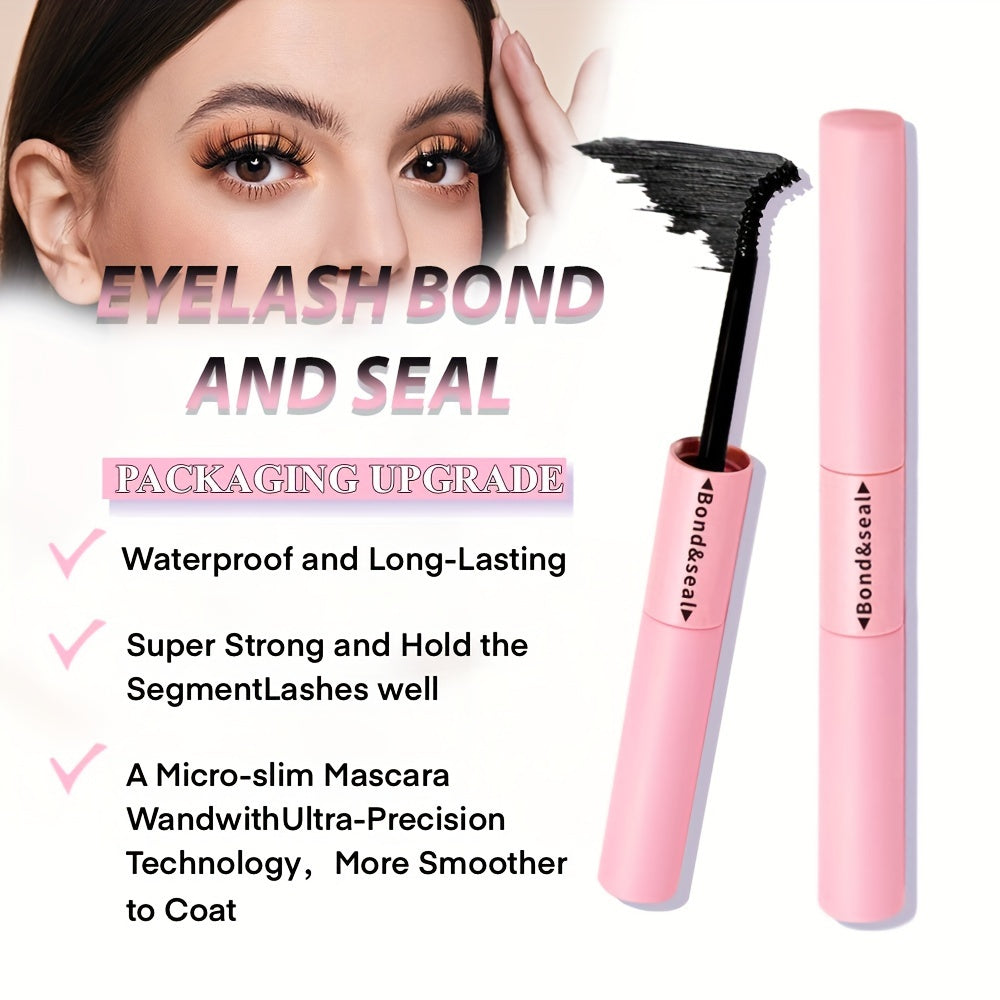 Pegamento para pestañas negras de larga duración para extensiones, resistente al agua y fácil de quitar