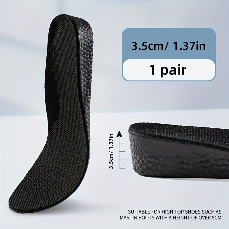 Men Women Soft Sole Height-Increasing Insoles Sports Breathable Sweat-Absorbing