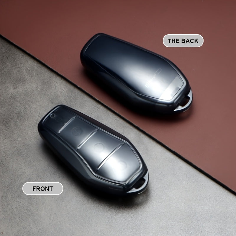 Universal TPU Car Remote Key Cover with Keychain for 4-Button Keys