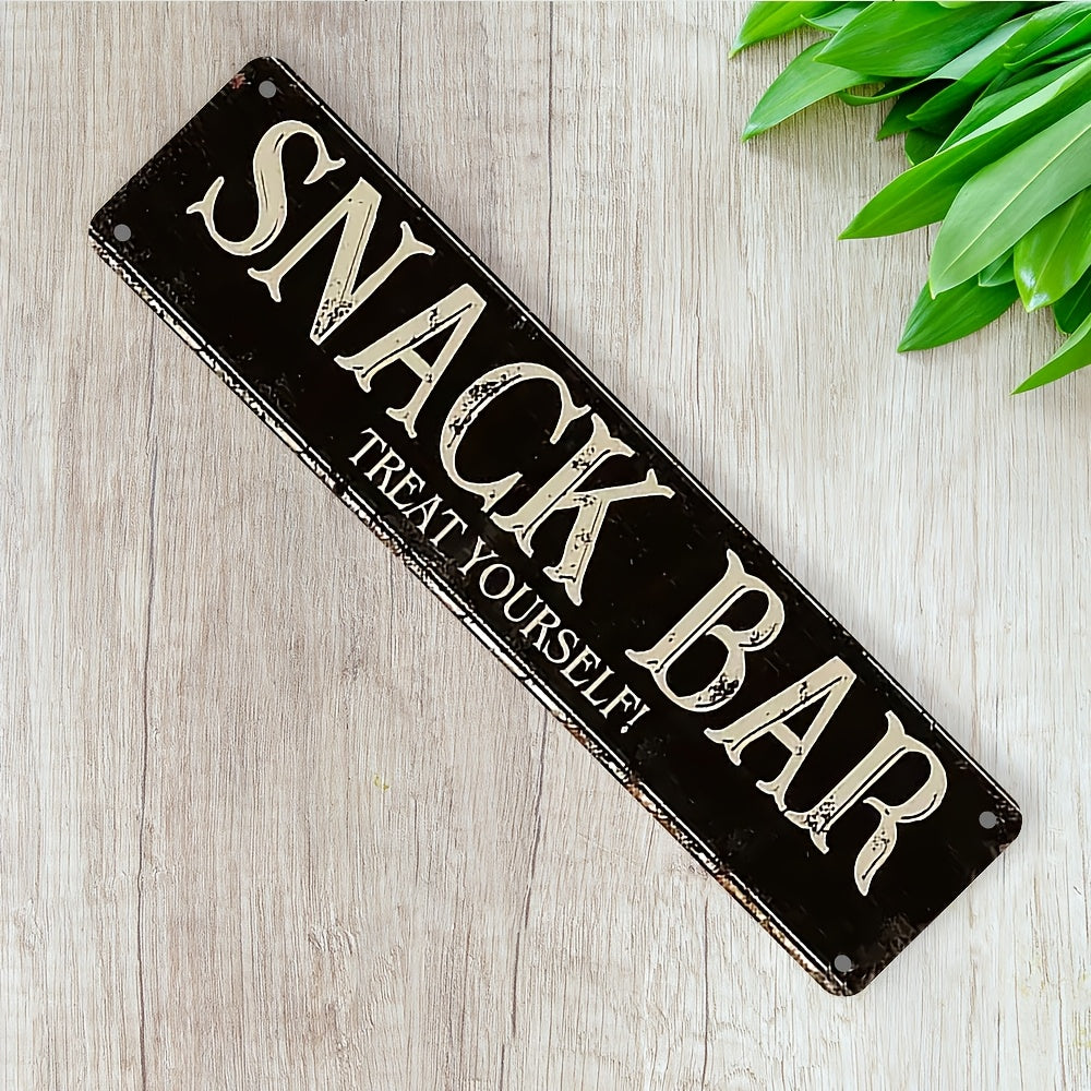 Vintage Bar Sign Metal Wall Art for Man Caves and Home Drinkeries 10x40 cm