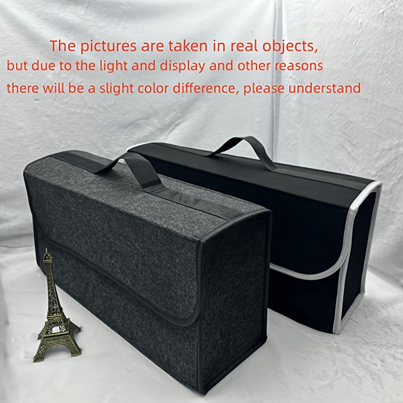 Складная органайзер для багажника автомобиля из войлока, полиэстер, ящик для хранения инструментов и аксессуаров