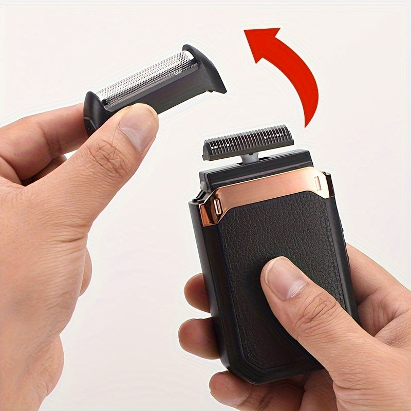 Tez quvvatlash USB quvvatli portativ erkaklar elektr shavkasi, ajraladigan pichoq, sayohat sovg'alari uchun mukammal.