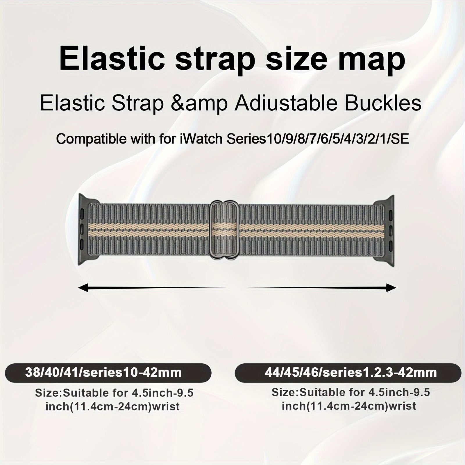 Nylon Woven Smartwatch Bands for Apple Watch Water-Resistant Adjustable Breathable Soft