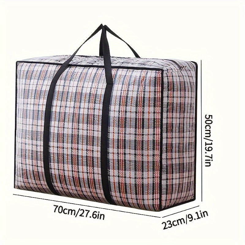 Plastic Storage Bag with Zipper Handles for Closet Organization 3.2 Cu Ft Lightweight