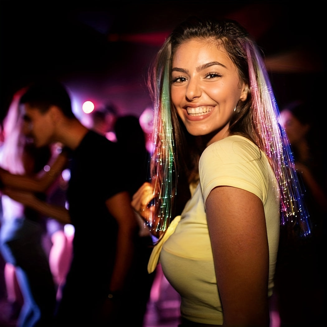 LED Hair Clips Butterfly Light Braids Multicolor Glowing Hair Accessories for Festivals Parties