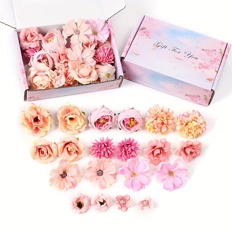 Uy bezaklari, to'ylar, partiyalar, bayramlar va tug'ilgan kunlar uchun sun'iy gul to'plami, 20 dona