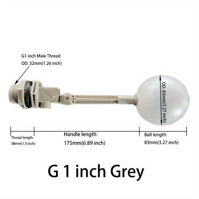 Válvula de flotador de plástico para bebederos de ganado, estanques y acuarios