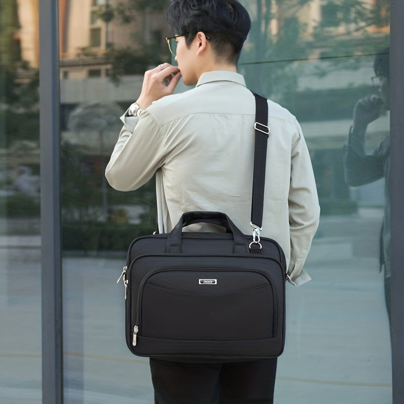 Premium Nylon Laptop Briefcase Fits 16-Inch Laptop for Travel Business School