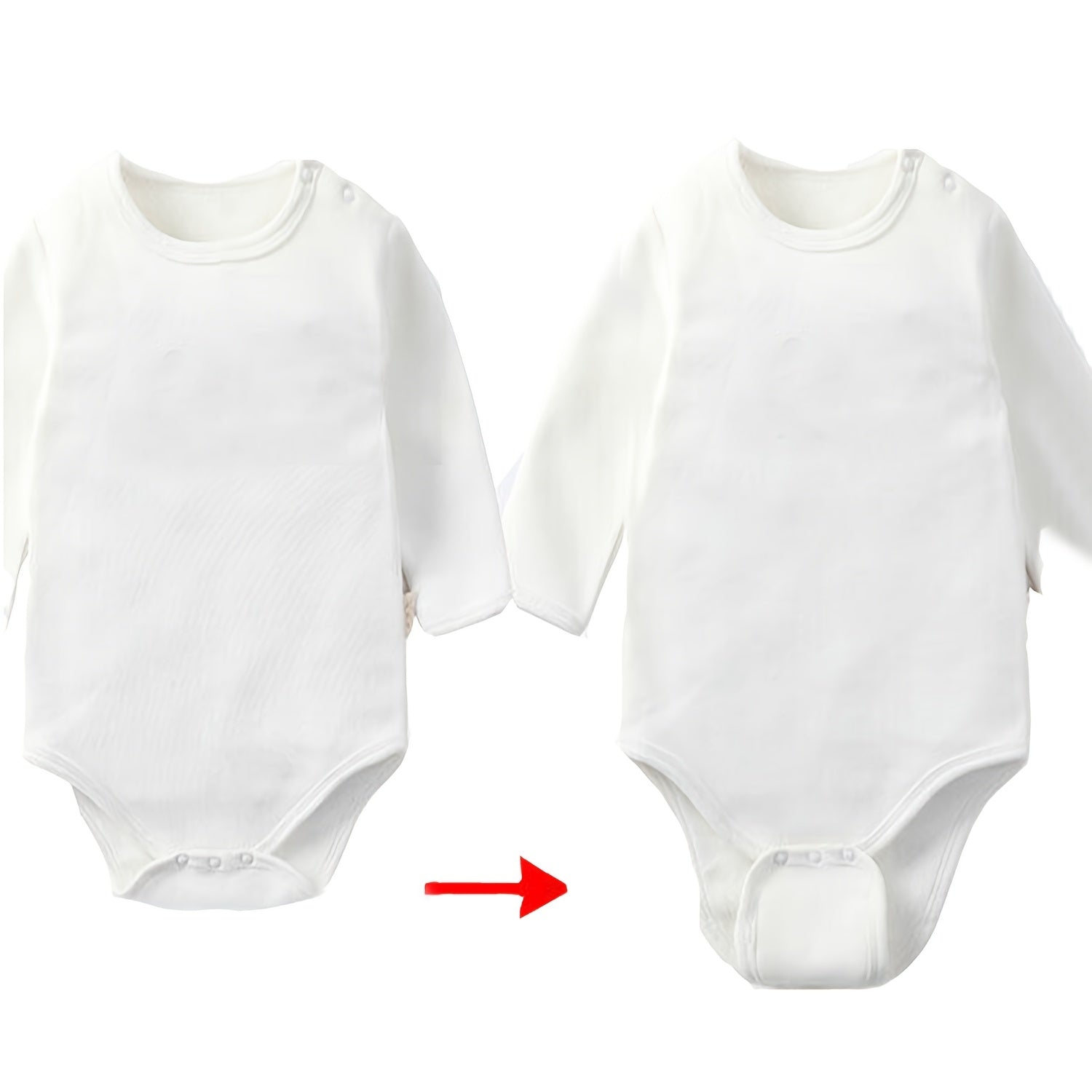 Baby Romper Extenders Set of 2 or 4 for Small Children White Pink Polyester