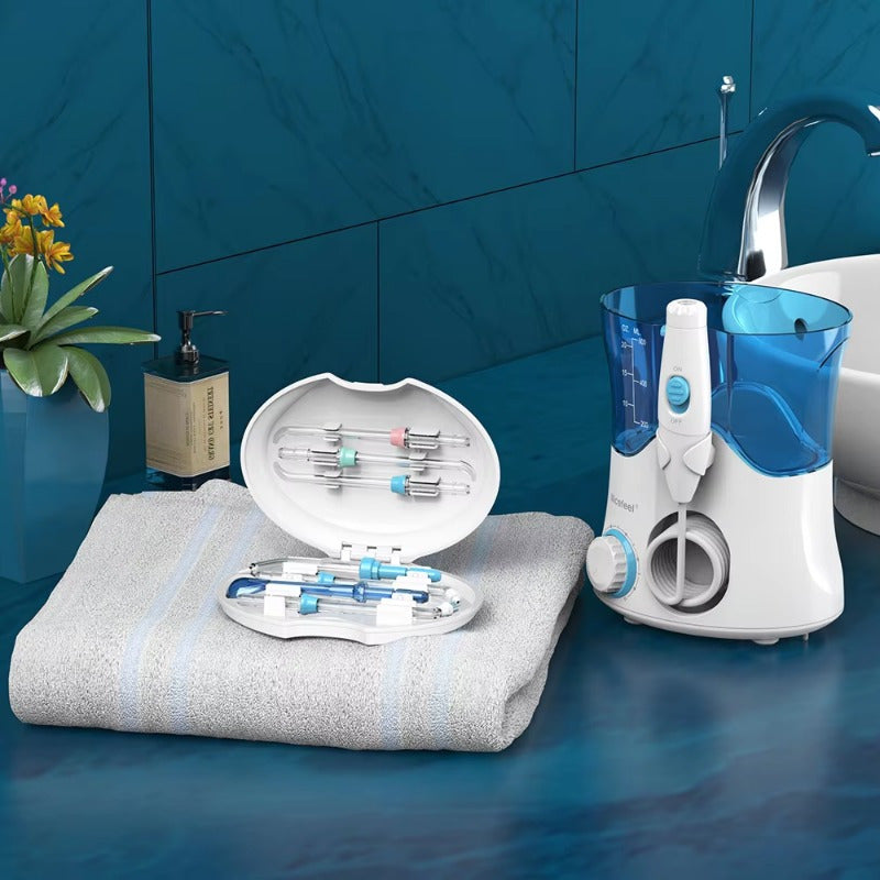 Electric Water Flosser for Teeth Braces 600ml Large Capacity 7 Jets Digital Display
