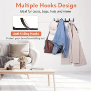 Aluminum Wall Hooks 2 Pack Rust-Resistant Coat and Hat Hangers