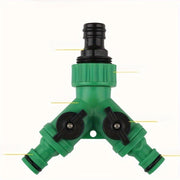 Регулируемый разветвитель садового шланга с двумя выходами, прочный из ПП, для ирригации, мойки автомобиля