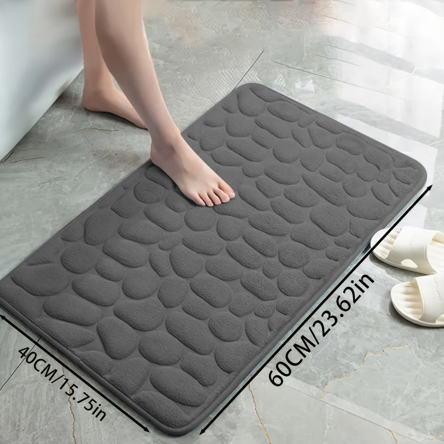 Zarif tosh naqshli poliester hammom matosi, yuqori zichlikdagi ko'pik, sirpanmaydigan to'qima dizayni. Hammom, dush, hammom bezaklari uchun juda singdiruvchi va yumshoq qulaylik.