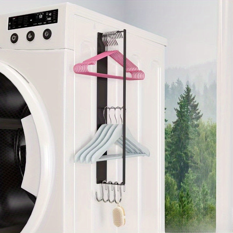 Portable Magnetic Wall Hooks for Clothes Organization in Bathroom or Laundry