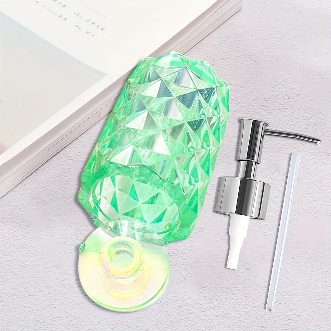 Diamond-Shaped Silicone Resin Mold Kit with Pump and Dispenser Molds for Kitchen Bathroom or Pencil Holder
