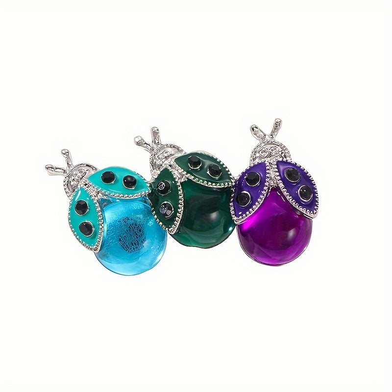 Ladybug Brooch Pin Irregular Shape Insect Lapel Accessory for Women